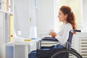 Travailleuse handicapée