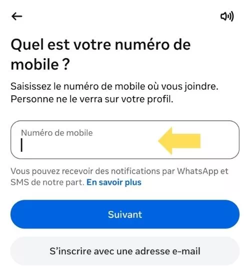 Ajouter le numéro